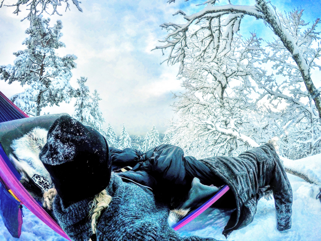 Ute en vinternatt på Vettakollen i Oslo