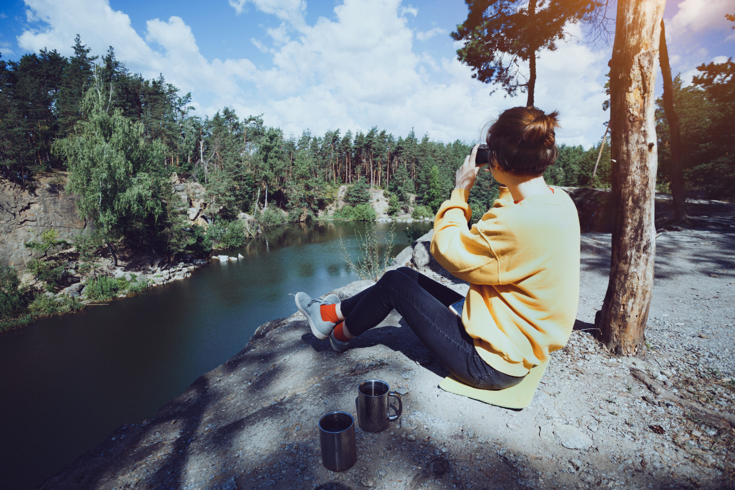 Mobilfri tur: Finn roen i skogen